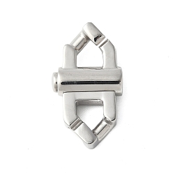 Нержавеющая Сталь Цвет 316 хирургические байонетные застежки из нержавеющей стали, цвет нержавеющей стали, 24x13x5.5 мм, отверстие : 5x5 мм