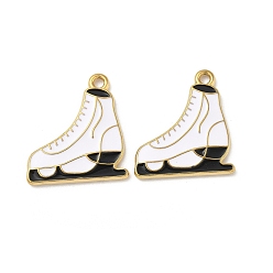 Shoes 304 нержавеющей стальной эмали подвески, прелести рождественской тематики, ионное покрытие (ip), реальный 18 k позолоченный, обуви, 21x19x2 мм, отверстие : 1.6 мм