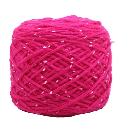 Светло-Вишневый Полиэфирная пряжа, твидовая пряжа, для вязания крючком принадлежности, светло-вишневый, 6 мм, около 240.59 ярдов (220 м) / моток