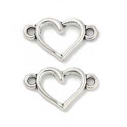 Античный Розовый Золотой Подвески-шармы в виде полого сердца из сплава в тибетском стиле, античный розового золота, 8.5x14.5x1.5 мм, отверстие : 1.4 мм, Около 3225 шт / 1000 г