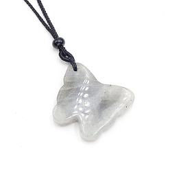 Лабрадорита Природные подвески лабрадорита, бабочки прелести, 26~30x32~35 мм