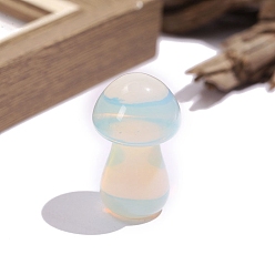 Опал Opalite украшения дисплей, украшения для дома, гриб, 22x36 мм