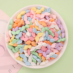 (52) Непрозрачная лаванда Непрозрачные кабошоны из смолы, крылья, разноцветные, 7x18x4.5 мм