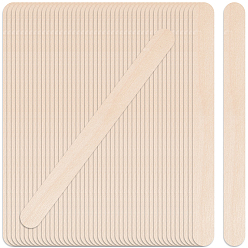 Античный Белый 2 наборы деревянных палочек для поделок, палочки от мороженого, старинный белый, 114x10x2 мм, о 49~50 шт / комплект