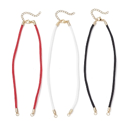 (52) Непрозрачная лаванда 3 шт. 3 цвета 3 мм круглый нейлоновый витой шнур для изготовления ожерелий, с 304 из нержавеющей стали Lobster Claw застежками, золотые, разноцветные, 13.15 дюйм (33.4 см), 1 шт / цвет