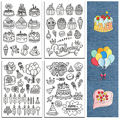 Mixed Shapes 4 листы 11.6x8.2 рисунки для вышивания дюймовыми палочками и стежками, водорастворимые стабилизаторы для вышивания нетканых материалов, разнообразные, 297x210 ттт