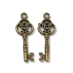 Античная Бронза Сплавочные подвески тибетского стиля, отмычка, античная бронза, 29x10 мм