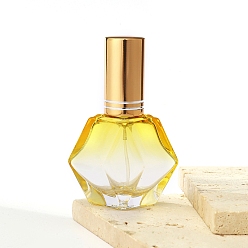 Желтый Стеклянный распылитель в форме ромба, для эфирных масел, духи, желтые, 4.5x7 см, емкость: 12 мл (0.41 жидких унций)