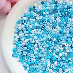 Темно-Голубой Стеклянные бусины смешанного стиля, рондель, глубокое синее небо, 4 мм, о 140 шт / комплект