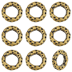 Без Покрытия 10 латунные соединительные кольца шт., текстурированное кольцо, сырой (без покрытия), 9x2 мм, внутренний диаметр: 5.3 мм