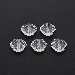 Прозрачный Прозрачные акриловые бусины, оболочка / гребешок, прозрачные, 10.5x12.5x4.5 мм, отверстие : 1.5 мм, Около 1580 шт / 500 г