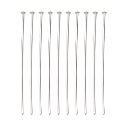 Нержавеющая Сталь Цвет Устойчивы к потускнению 304 штифты из нержавеющей стали с плоской головкой, цвет нержавеющей стали, 30x0.6 мм, 22 датчик, 5000 шт / пакет, Руководитель: 1.5~1.8 mm