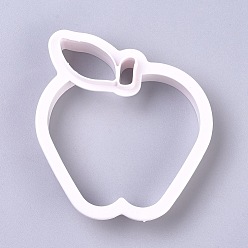 WhiteSmoke Food Grade Plastic Cookie Cutters, Cookies Moulds, DIY Biscuit Baking Tool, Apple, WhiteSmoke, 85x80x20mm