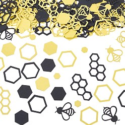 Bees 200шт. бумажного конфетти, оформление партии, Пчелы, 24~35x27~54x0.2~0.3 мм