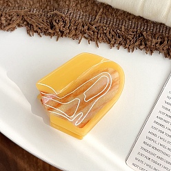 Золотистый Заколки для волос с когтями из ацетата целлюлозы (смола), золотые, 80x60 мм