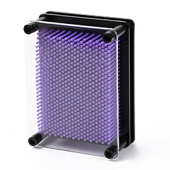 Plum 3D Pin Art Toy, Unique Plastic Pin Art Board for Kids, Inspire Imagination & Challenge Sense, Plum, 125x94x54.5mm