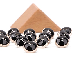 Плоский Круглый Кнопки смолы хвостовиком, Эмалированные пуговицы для швейных поделок своими руками, плоско-круглые, 10~20 мм