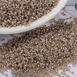 (RR579) Dyed Blush Silverlined Alabaster MIYUKI Round Rocailles Beads, Japanese Seed Beads, 15/0, (RR579) Dyed Blush Silverlined Alabaster, 15/0, 1.5mm, Hole: 0.7mm, about 27777pcs/50g