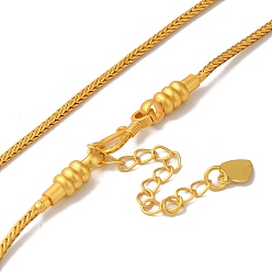 Матовый Золотой Цвет Ожерелья-цепочки из латуни и пшеницы, долговечный, без свинца и без кадмия, матовый золотой цвет, 18-1/4 дюйм (46.5 см)