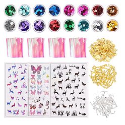 (52) Непрозрачная лаванда Сделай сам уф смола, эпоксидная смола, Прессованные цветочные украшения, Сплав с ссылками, открытая задняя панель, Сплав кабошонов, пластиковые наклейки для картин, наклейки для ногтей, блестка бисера, разноцветные, 9x9.5x1 мм, отверстие : 5 мм