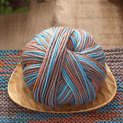 Розово-Коричневый Шерстяная пряжа, для ручного вязания толстой нити, пряжа для вязания крючком, розово-коричневый, 0.3 мм, 120м/моток