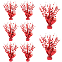 Красный 8шт. PE звезда центральное украшение стола, для украшения вечеринки, красные, 63x315 мм