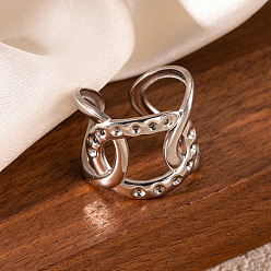 Нержавеющая Сталь Цвет 201 манжетные кольца из нержавеющей стали с овальными звеньями, цвет нержавеющей стали, внутренний диаметр: 17 мм