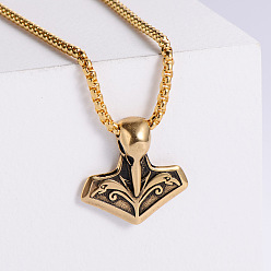 Золотой Якорь в стиле панк 304 кулон из нержавеющей стали мужское ожерелье аксессуар для ночного клуба, золотые