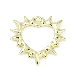 Золотой Стойки подвески обшивки сплава, без кадмия, без никеля и без свинца, сердце, золотые, 26.5x28.5x3.5 мм, отверстие : 1.8 мм