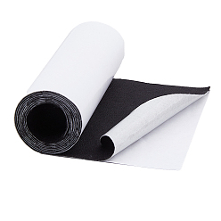 Черный Самоклеящаяся льняная ткань, ремонтный патч, для диванов, мебель, прямоугольные, чёрные, 120x15x0.1 см