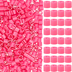 Ярко-Розовый 250 шт. пустые пластиковые маркеры для одежды цветные бирки, цветная вешалка для одежды с зажимом для кода, колонка, ярко-розовый, 12x10 мм, прорезь: 1.5 мм