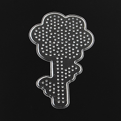 Прозрачный Пластиковые плетеные цветки abc, используемые для 5x5 мм diy плавких вставок, прозрачные, 140x80x5 мм