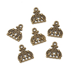Antique Bronze Tibetan Style Links, Cadmium Free & Nickel Free & Lead Free, Antique Bronze, 14.5x13x2.5mm, Hole: 2mm