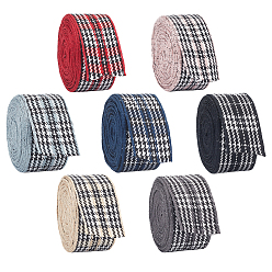 (52) Непрозрачная лаванда 21m 7 цвета поликоттоновая лента, для изготовления бантов, разноцветные, 1 дюйм (25 мм), около 22.97 ярдов (21 м) / комплект