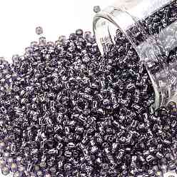 (39) Silver Lined Tanzanite TOHO Round Seed Beads, Japanese Seed Beads, (39) Silver Lined Tanzanite, 11/0, 2.2mm, Hole: 0.8mm, about 1110pcs/bottle, 10g/bottle
