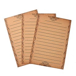 Лист Бумага для писем, на день матери день святого валентина день рождения день благодарения, прямоугольные, деревесиные, лист, 209x145x0.5 мм, 8 шт / комплект