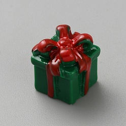 Box Рождественские скульптуры из смолы украшения, для украшения стола домашнего офиса, коробка, 12.5x12.5x14.5~15.5 мм