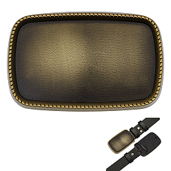 Античная Бронза 1 застежки-пряжки из сплава в тибетском стиле, прямоугольные, античная бронза, 52.5x82.5x17 мм