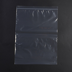 Белый Пластиковые сумки на молнии, многоразовые упаковочные пакеты, верхнего уплотнения, мешок с самоуплотнением, прямоугольные, белые, 45x32 см, односторонняя толщина: 2.1 мил(0.055мм), 100 шт / пакет