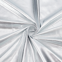 Серебро 2м полиэфирная ткань, для аксессуаров одежды, серебряные, 1580x0.5 мм
