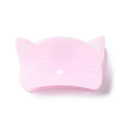 Pink Акриловые заколки в виде когтей в форме кошки, с железной фурнитурой, аксессуары для волос для женщин девушки густые волосы, розовые, 33.5x61x30 мм