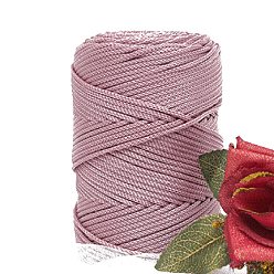 Фламинго Пряжа из ткани чинлон, для ручного вязания толстой нити, пряжа для вязания крючком, фламинго, 4~5 мм