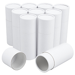 Белый Картонные коробки для хранения флаконов с эфирными маслами с крышкой, колонка, белые, 15x5.65 см