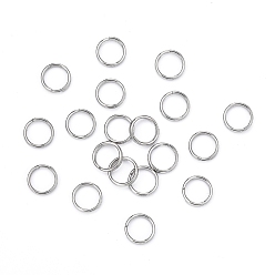 Stainless Steel Color 304 Stainless Steel Split Rings, Double Loops Jump Rings, Stainless Steel Color, 8x1.5mm