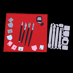 Матовый Платиновый Цвет Инструментальная рама из углеродистой стали умирает трафареты, для diy scrapbooking / фотоальбом, декоративная тисняющая бумажная карточка, матовой платины, 5.1x3.7x0.08 см