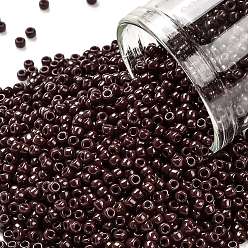 (46) Opaque Oxblood Круглые бусины toho, японский бисер, (46) непрозрачная бычья кровь, 11/0, 2.2 мм, отверстие : 0.8 мм, Около 1103 шт / 10 г