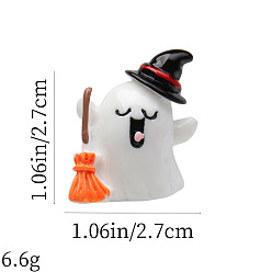 Ghost Хэллоуин скульптура из смолы украшения дисплея, для домашнего офисного стола, призрак, 27x27 мм