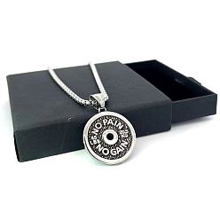 Нержавеющая Сталь Цвет Ожерелье-колье в скандинавском стиле из нержавеющей стали в стиле панк-хип-хоп для мужчин и женщин.