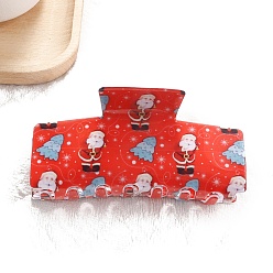 Рождественская елка Рождественская тема, заколки для волос из ПВХ с когтями, рождественская елка, 103x49x50 мм