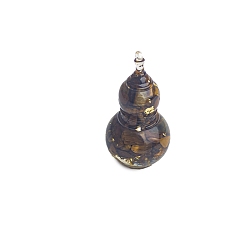 Тигровый глаз Украшения из натуральной смолы тигровый глаз для украшения дома в офисе, маленькая тыква, 50 мм